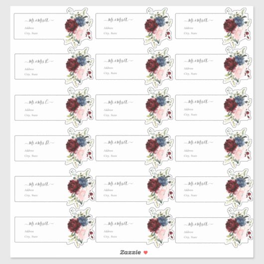 Transparante Gastadres Bourgogne Navy Sticker (Vel)