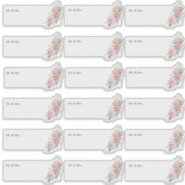 Transparante gastadres H2 Stusty Rozen Sticker