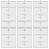 Transparante gastAdresetiketten, marinekinkt Sticker (Voorkant)