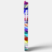 Transparante gekleurde strepen oversteken Case-Mate iPhone case (Achterkant / Links)