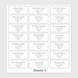 Transparante gewone Adresetiketten Sticker