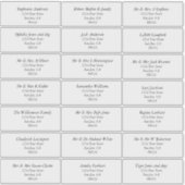 Transparante gewone Adresetiketten Sticker (Voorkant)