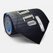 Transparante gitaarmuziek stropdas (Opgerold)