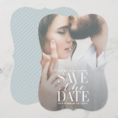 TRANSPARANTE GLAZE SAVE THE DATE (Voorkant / Achterkant)