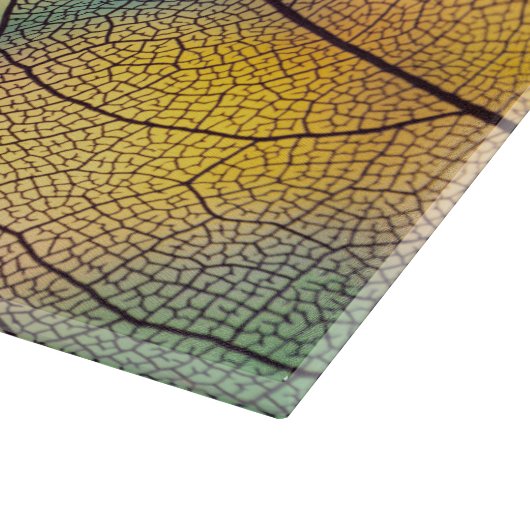 Transparante herfst snijplank (Hoek)