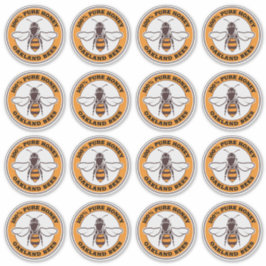 Transparante honing bijen icoon imker product sticker