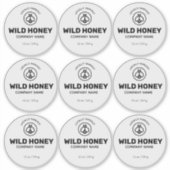 Transparante honing sticker (Voorkant)