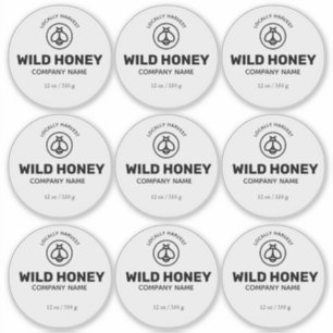 Transparante honing sticker