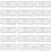 Transparante kalligrafie doe-het-zelf Gastadres Sticker (Voorkant)