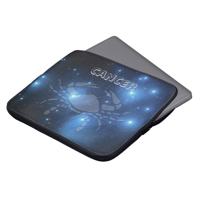 Transparante kanker laptop sleeve (Voorkant top)