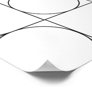 transparante klassieke geometrische lijnstijl bauh poster