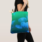 Transparante kwallen tote bag (Dichtbij)