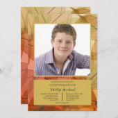 Transparante laat Herfst Fotouitnodiging Kaart (Voorkant / Achterkant)