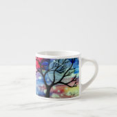 Transparante lagen structuur en inkt espresso kop (Rechts)