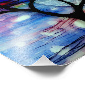 Transparante lagen structuur en inkt foto afdruk (Hoek)