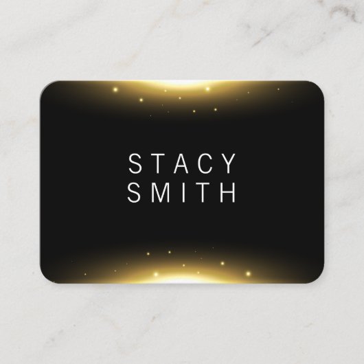 Transparante Lichtvonken Visitekaartje (Voorkant)