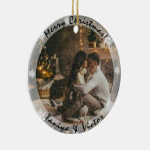 Transparante Lijst met kerstversiering voor foto's Keramisch Ornament (Rechts)