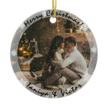 Transparante Lijst met kerstversiering voor foto's