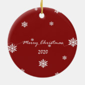 Transparante Lijst met kerstversiering voor foto's Keramisch Ornament (Achterkant)