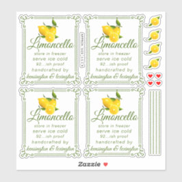 Transparante Limoncello prijs voor 4 labels