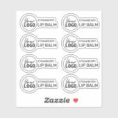 Transparante lipbalsem Logo labels (Vel)