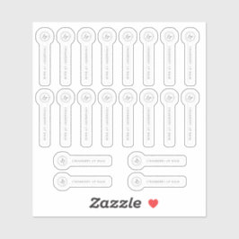 Transparante Lippenbalsem Veiligheidszegel Logo &  Sticker