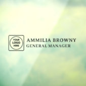 Transparante Logo | Bedrijfs branding op glazen de Raamsticker (Vel 3)