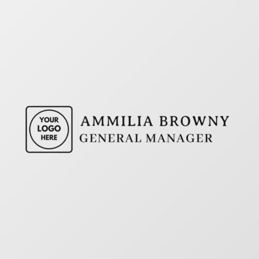 Transparante Logo | Bedrijfs branding op glazen de Raamsticker (Vel)