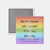 Transparante magneet zijn (Voorkant / Achterkant)