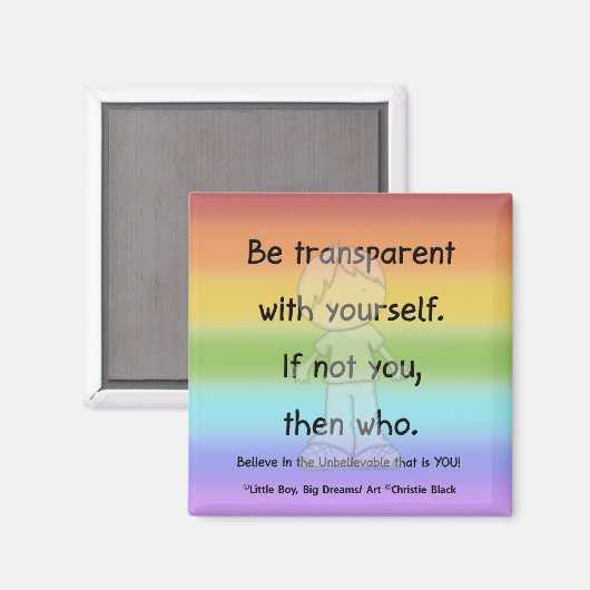 Transparante magneet zijn (Voorkant / Achterkant)