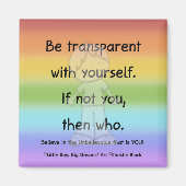 Transparante magneet zijn (Voorkant)