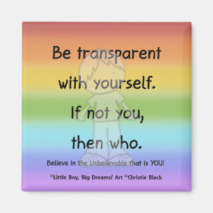Transparante magneet zijn