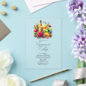 Transparante Mexicaanse Fiesta Engagement Party Acryl Uitnodigingen (Insitu (Huwelijk))