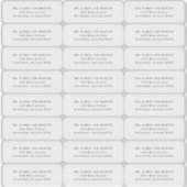 Transparante minimalistische retouradreslabels sticker (Voorkant)