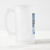 Transparante mok met een ijsstad als sticker (Links)