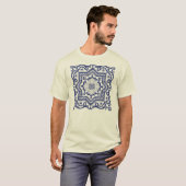 Transparante Monogram Azulejo Style-T-shirt T-shirt (Voorkant volledig)