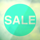 Transparante Neon Green Sale Sign Window Sticker (Vel 3)