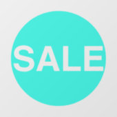Transparante Neon Green Sale Sign Window Sticker (Vel)