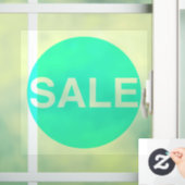 Transparante Neon Green Sale Sign Window Sticker (Huis)