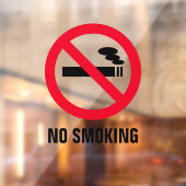 Transparante niet-rokertekens statische raamkoelin raamsticker (Vel 2)