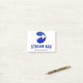 Transparante nieuwe post-it® notes (Op bureau)