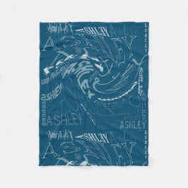 Transparante omdraaien die Ashley herhalen Kies kl Fleece Deken