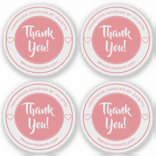 Transparante pasta Hartelijk dank voor stickerlabe Sticker (Voorkant)