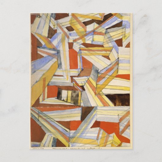 Transparante perspectieven vergroot door Paul Klee Briefkaart (Voorkant)