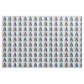 Transparante Pop Art Mona Lisa Fabric Stof (Yard (91,4 cm))