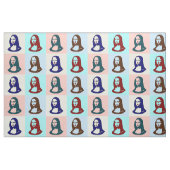 Transparante Pop Art Mona Lisa Fabric Stof (Fat Quarter)