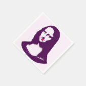 Transparante Pop Art Mona Lisa Napkins Servetten (Hoek)