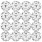 Transparante Queen Bee Apiary Product Logo Honing Sticker (Voorkant)