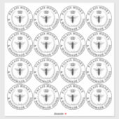 Transparante Queen Bee Apiary Product Logo Honing Sticker (Vel)