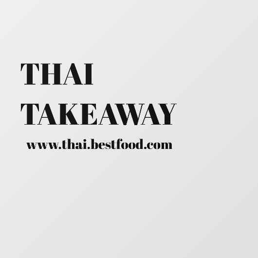 Transparante raamfolie voor afhaalrestaurants raamsticker (Vel)